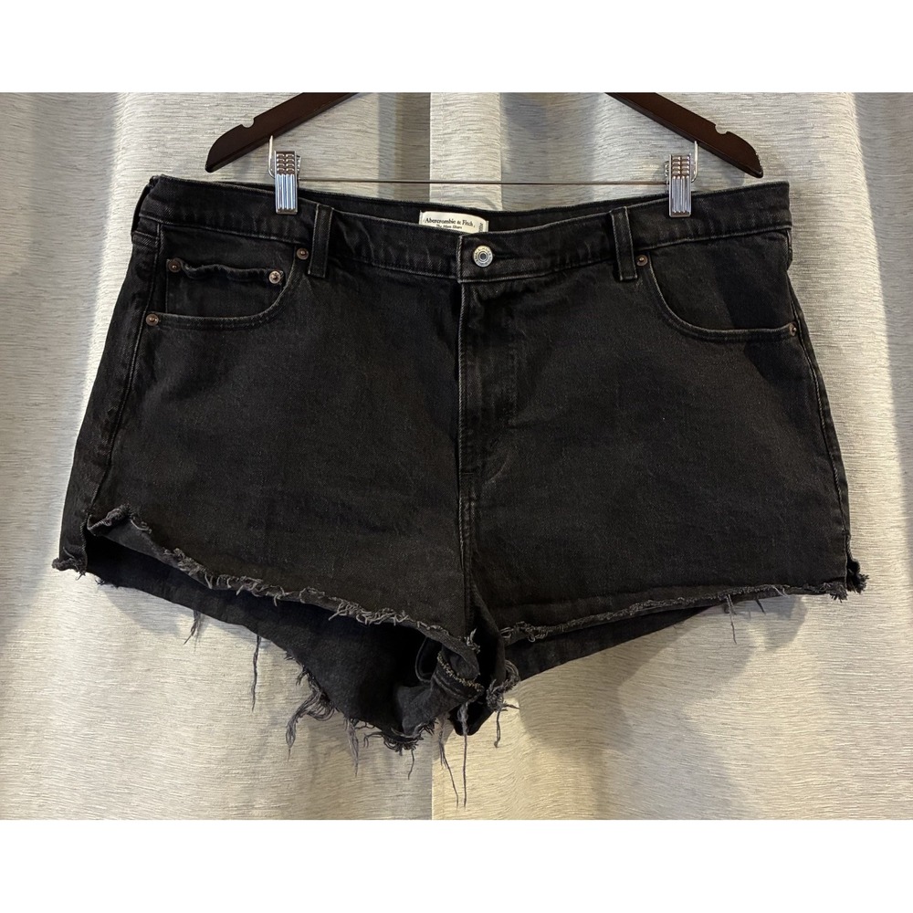 Abercrombie & Fitch High Rise Mom Shorts Size 35 Festival Hot Pants